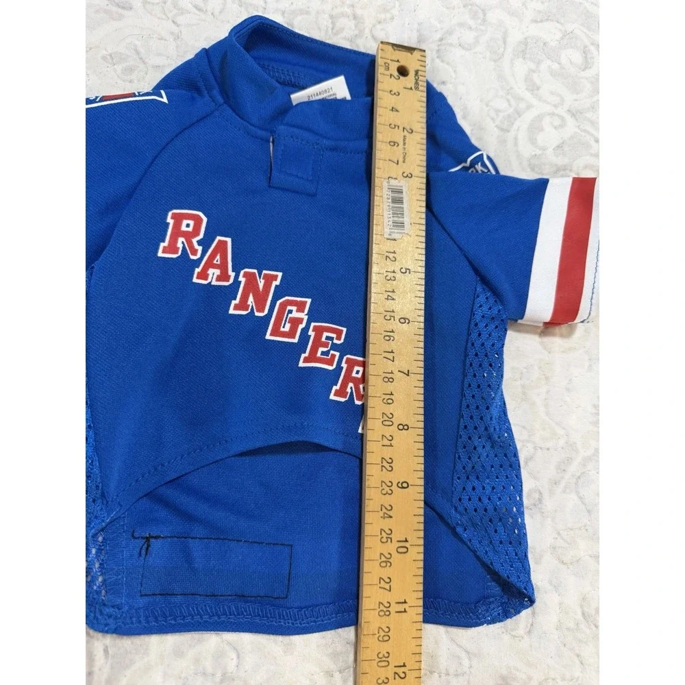 New York Rangers NHL Hockey‎ League Pet Apparel Pet's First Dog Jersey - Small